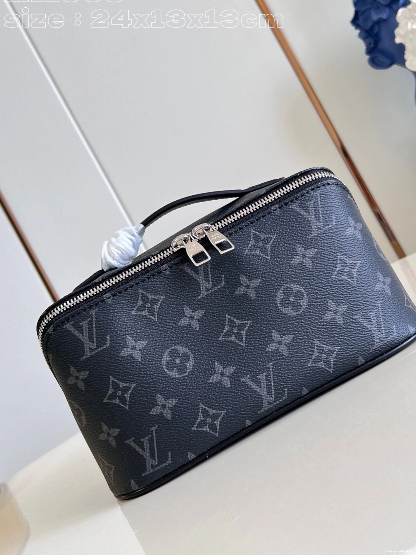 Official oldcobbler TOILETRY LOUIS BAG-24*13*13CM VUITTON 0723